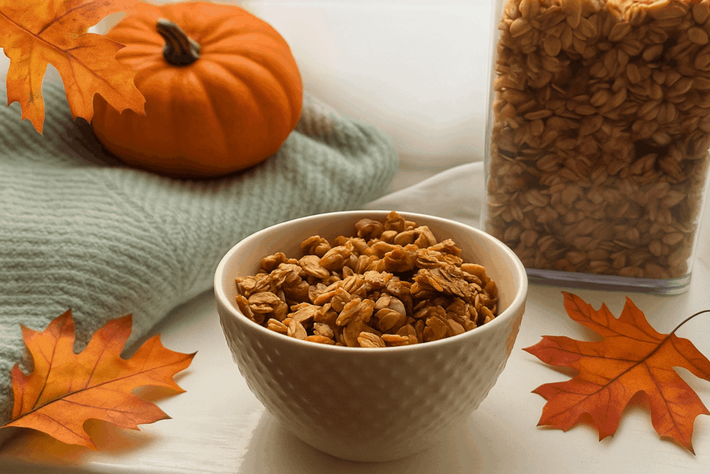 pumpkin spice granola recept