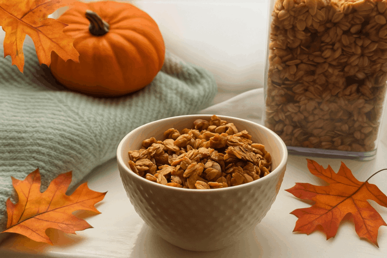 pumpkin spice granola recept
